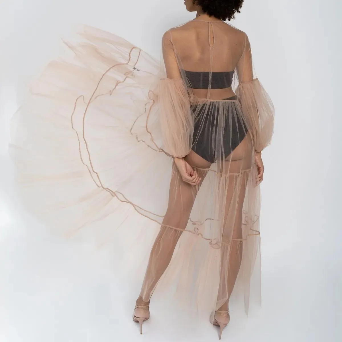   Helene Galwas  Netzkleid ALENA nude  Maxikleider 